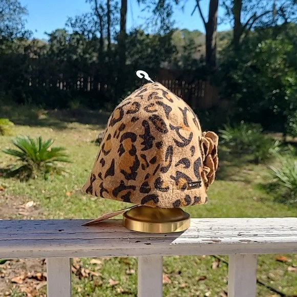 betmar | Accessories | Nwt Betmar Leopard Print Hat | Poshmark display picture 2